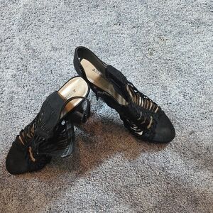 JustFab Black Heels Elegant and Versatile